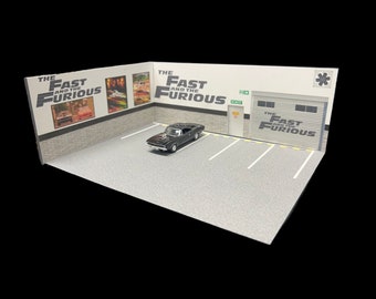 1/64 Diorama Fast And Furious Garage