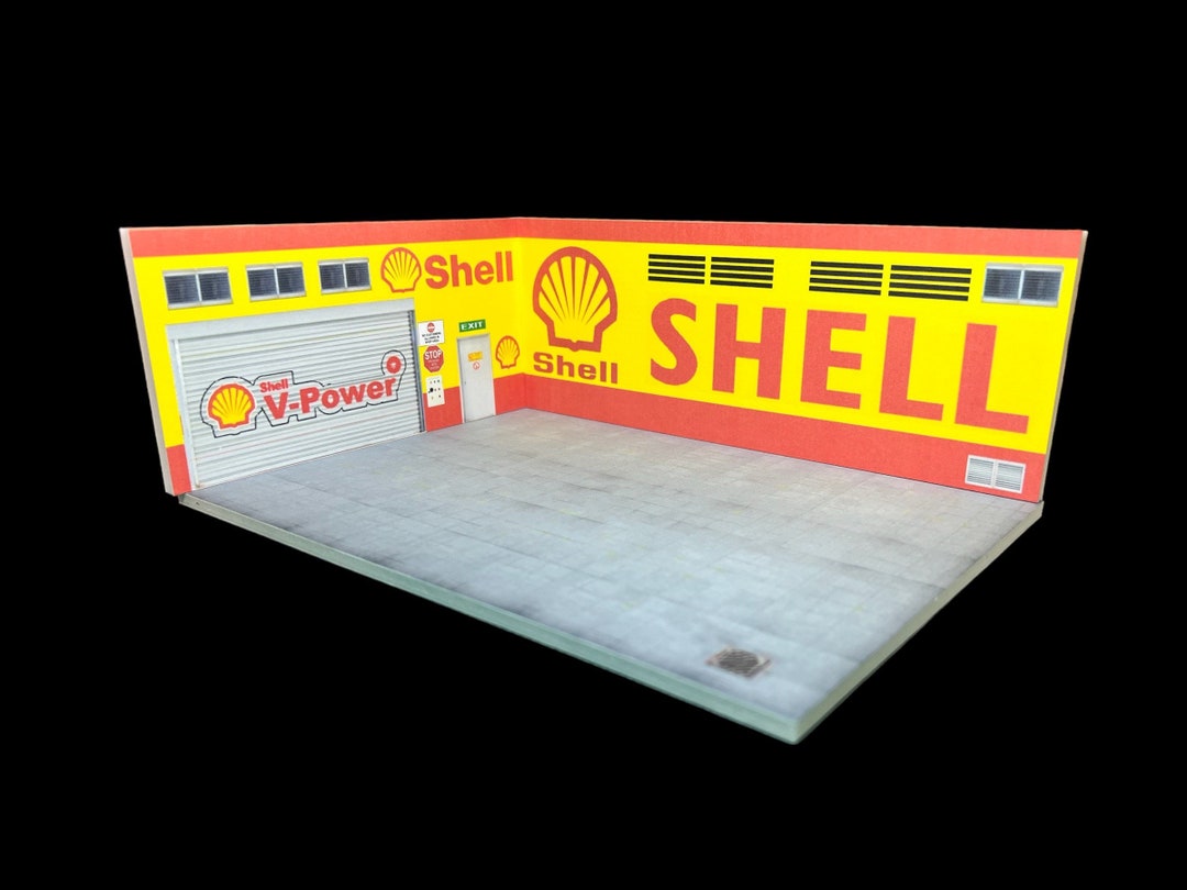 1/64 Diorama Shell Garage Etsy