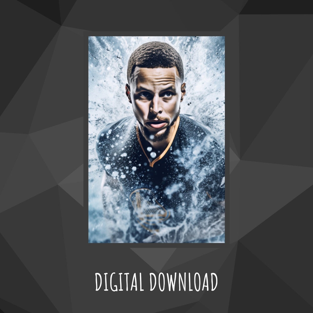 Steph Curry Painting, Steph Curry Poster, Stephen Curry Wall Art