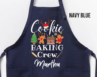Cookie Baking Crew Apron: Family Christmas Apron