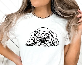 English Bulldog T-shirt, Bulldog gift, Dog Lover Shirt, English Bulldog Lover Gift, Gift For Bulldog Mom, Gift For Bulldog Dad, Cute Dog Tee