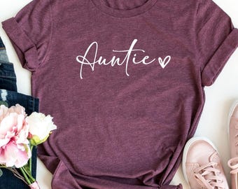 Retro Auntie Shirt: New Aunt Sweatshirt, Aunt Announcement