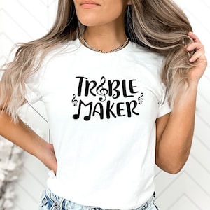 Funny Musician Shirt, Treble Maker Piano Tee, Music Teacher Shirt, Musician Gifts, Piano T-Shirt, Music Notes Shirt, Funny Pianist Shirt