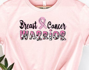 Breast Cancer Warrior Shirt, Breast Cancer Support Tee, Pink Ribbon Awareness Sweater, Cancer Survivor Gift, Breast Cancer Fighter T-Shirt
