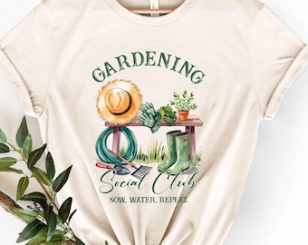 Gardening Social Club Shirt: Botanical Sweatshirt, Plant Lover Gift