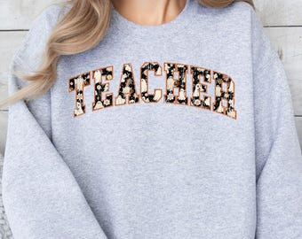 Halloween Teacher Shirt, Teacher Fall Sweatshirt, Ghost Teacher T-shirt, Cute Spooky Teacher Tee, Gift For Teacher, Boo Teacher Sweatshirt