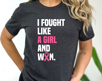 Breast Cancer Warrior T-Shirt, Pink Ribbon Fighter Gift