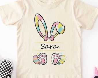 Custom Kids Easter Shirt: Cute Bunny Sweatshirt,  Easter Day Gift