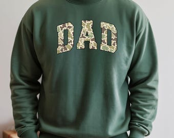 Camouflage Dad Shirt: Fathers Day Gift, Retro Dad Sweatshirt