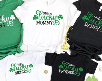 One Lucky Family Shirt, St Patrick's Day Matching Shirts, Lucky Shirt, Lucky Gift Tee, St Patty's Lucky Shirt, Shamrock Shirt, Holiday Shirt