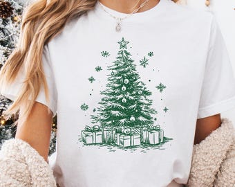 Christmas Tree Shirt: Festive Holiday Apparel (Tee & Sweatshirt)