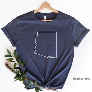 Arizona Shirt, Arizona Home Shirt, Arizona State Map Shirt Travel T-shirt, State Pride, Arizona Gifts, Sate Tee, State Home Outline Shirt