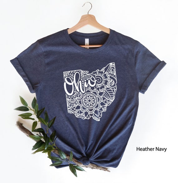 Ohio State Shirt, Ohio State Map Shirt, Ohio Travel Gifts, Ohio Clothing, Ohio State Tee, Ohio Apparel, Ohio Travel Trip Shirt
