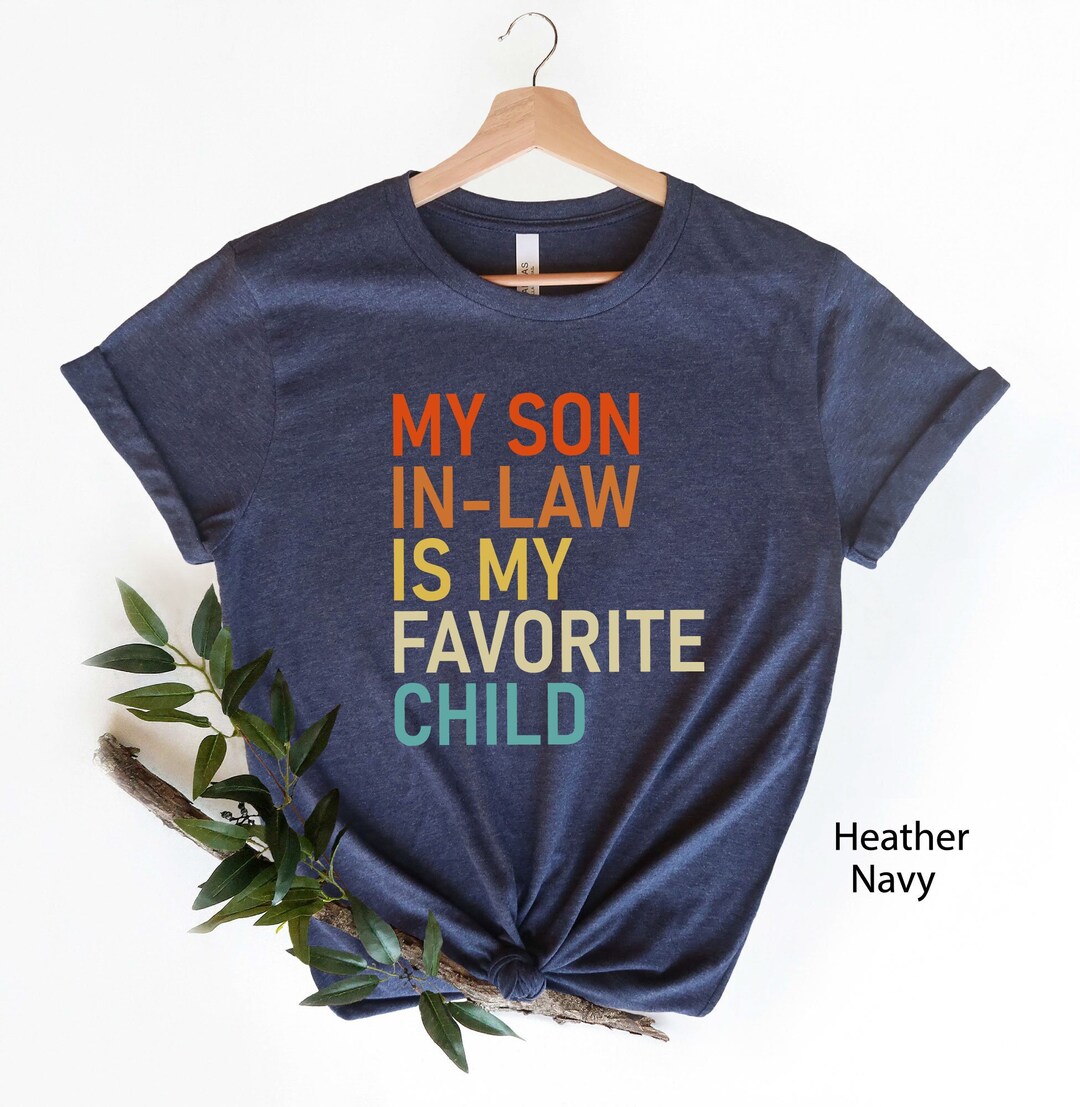 T-shirt Humoristique 'Favorite Son-in-law' - Multicolore, Coton, Coupe Régulière, Unisexe, Neuf Avec étiquettes