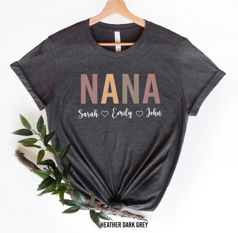 Custom Nana Shirt, Mom Shirt With Names, Personalized Nana T-shirt, Mother's Day Shirt, Nana With Children Names Tee, Custom Nana Shirt