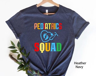 Pediatrics Squad Shirt, Pediatric Nurse Tee, Cute PICU Shirt, Registered Nurse, Pediatrics RN, Peds Nurse Tee, Nurse Gift, Pediatrician Gift