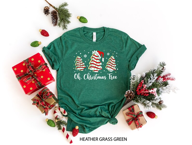 Oh Christmas Tree Sweatshirt, Christmas Cake Sweatshirt, Christmas Crewneck Sweater, Christmas Sweater Women, Funny Christmas Shirt Xmas Tee