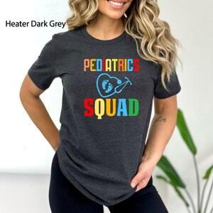 Pediatrics Squad Shirt, Pediatric Nurse Tee, Cute PICU Shirt, Registered Nurse, Pediatrics RN, Peds Nurse Tee, Nurse Gift, Pediatrician Gift image 2