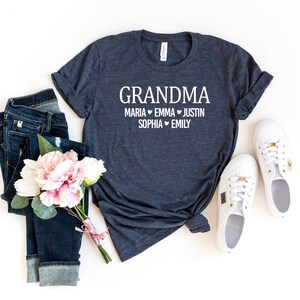 Personalized Grandma Shirt, Grandma Gift, Grandma T-shirt, Gift for Grandma, Mother's Day Gift, Grandmother Shirt, Custom Grandma Shirt