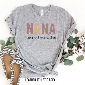 Custom Nana Shirt, Mom Shirt With Names, Personalized Nana T-shirt, Mother's Day Shirt, Nana With Children Names Tee, Custom Nana Shirt