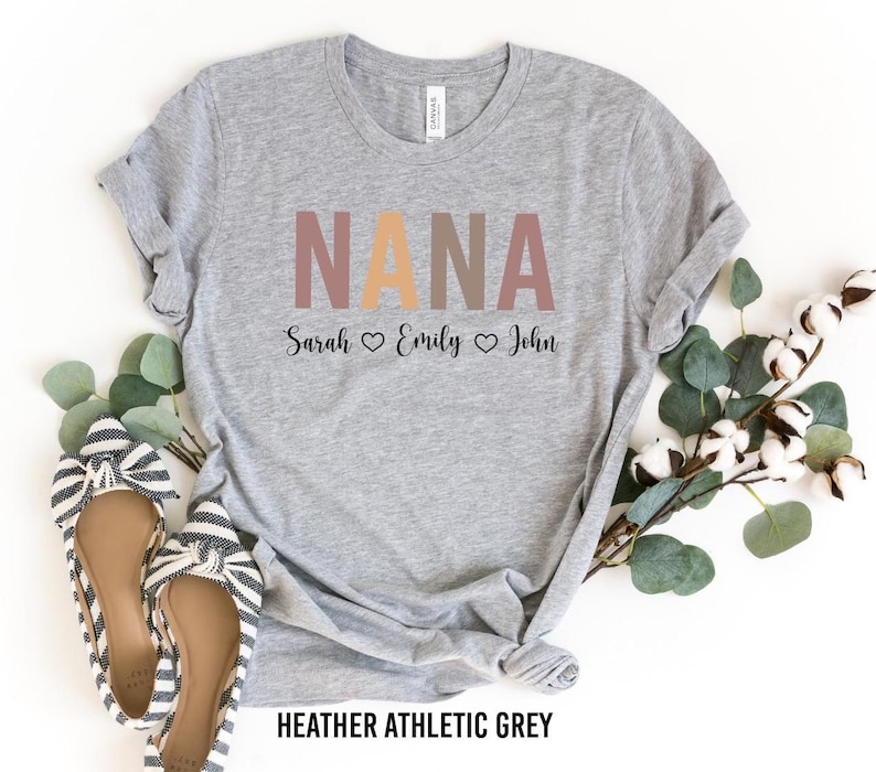 Custom Nana Shirt, Mom Shirt With Names, Personalized Nana T-shirt, Mother's Day Shirt, Nana With Children Names Tee, Custom Nana Shirt