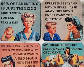 Posavasos con frases sarcásticas para mamá: regalo para el Día de la Madre