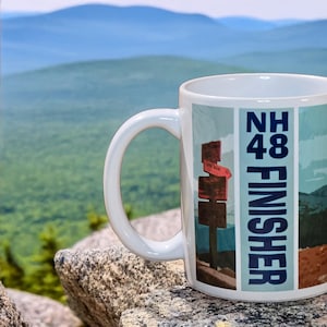 NH 48 Finisher Coffee Mug: New Hampshire Hiking Gift