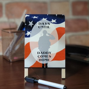 Military Deployment Return Countdown for Kids - Days Until Mommy or Daddy Comes Home