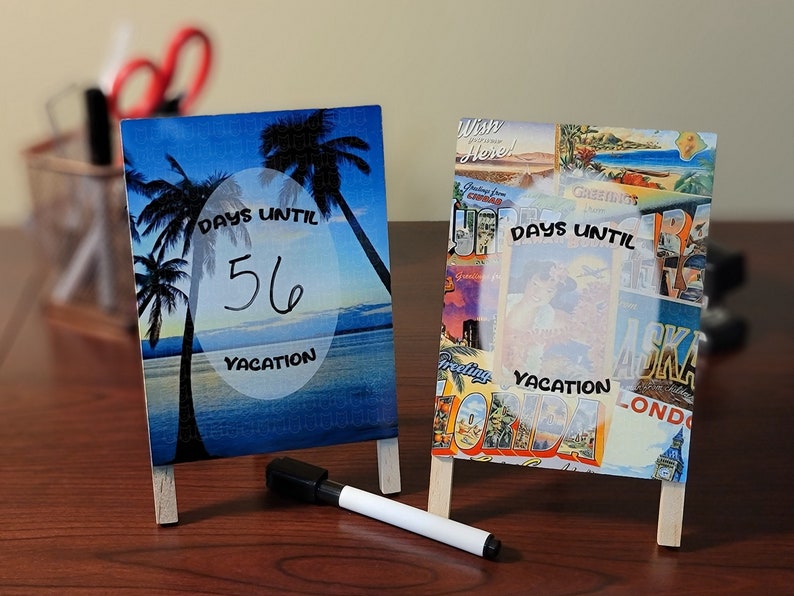 Vacation Countdown Desktop Sign Etsy