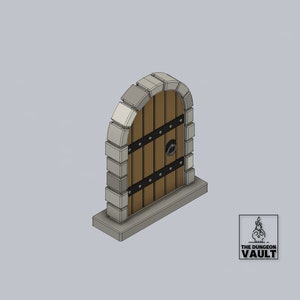 Bordspel Dungeon Door - Dungeons and Dragons - STL-fil