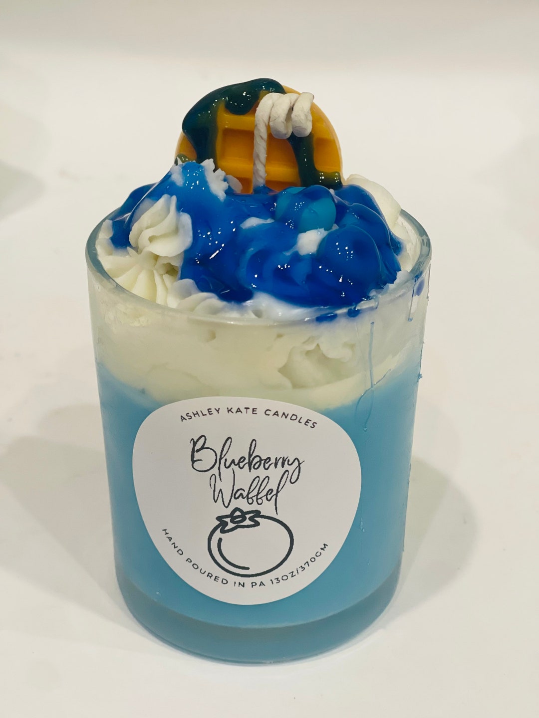Blueberry Waffle Candle Etsy
