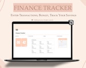 Notion Template Personal Finance Tracker Budget Tracker | Income and Expense Tracker Notion Template | Notion Finance Tracker, Money Tracker