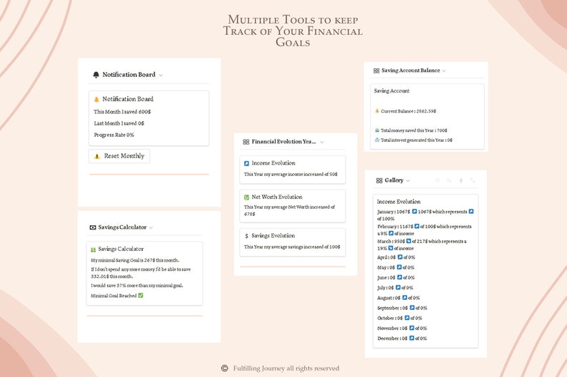 Notion Template Personal Finance Tracker Budget Tracker | Income and ...