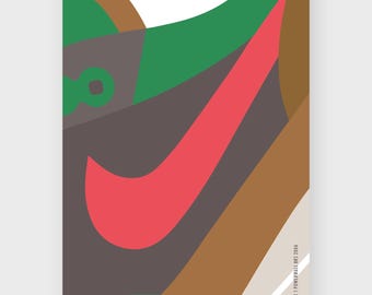 Affiche de baskets Nike, Air Max 1 Powerwall BRS, affiche, baskets, impression téléchargement numérique, impressions téléchargeables, affiches et impressions, impressions