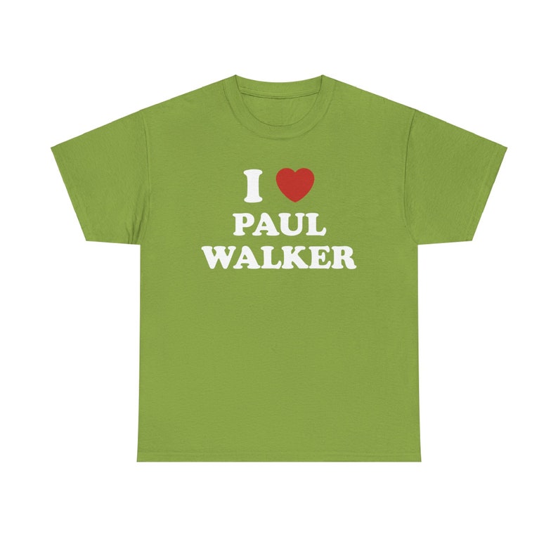 I Love Paul Walker Unisex Tee Bild 7