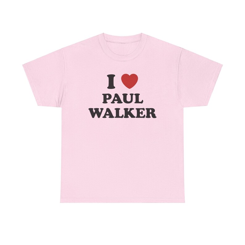 I Love Paul Walker Unisex Tee Bild 3