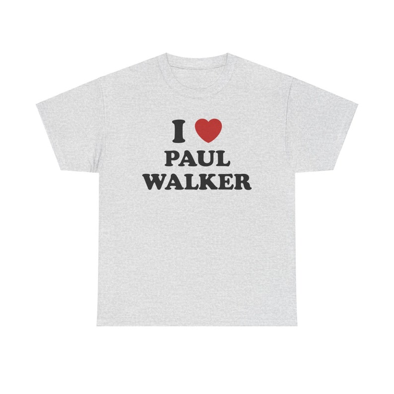 I Love Paul Walker Unisex Tee Bild 8