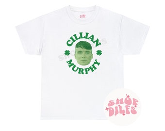 Cillian Murphy Irish Unisex Heavy Cotton Tee | Oppenheimer | Peaky Blinders | Saint Patrick's Day