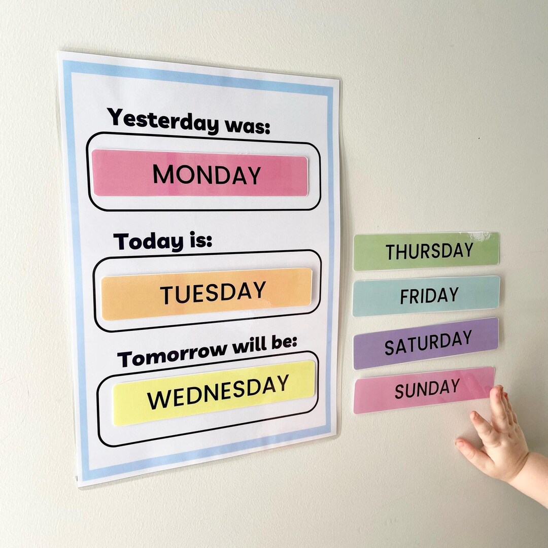 Days of the Week Printable, Learning the Seven Days of the Week ...