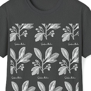 Sassafras leaf pattern softstyle unisex t shirt