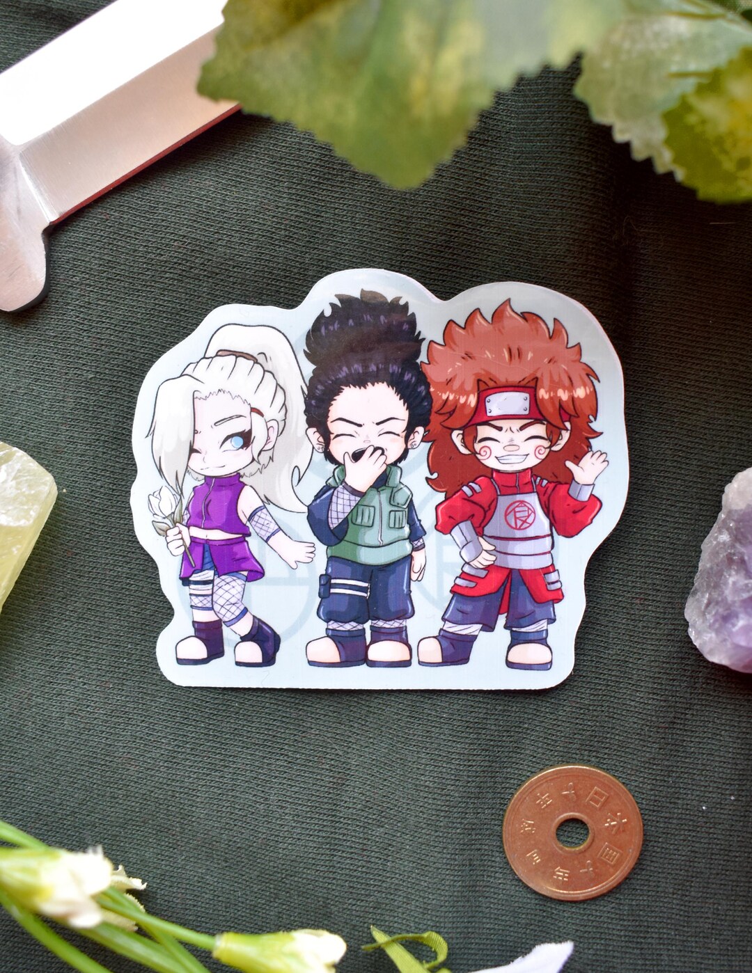 Ninja Team 10 Trio Sticker - Etsy