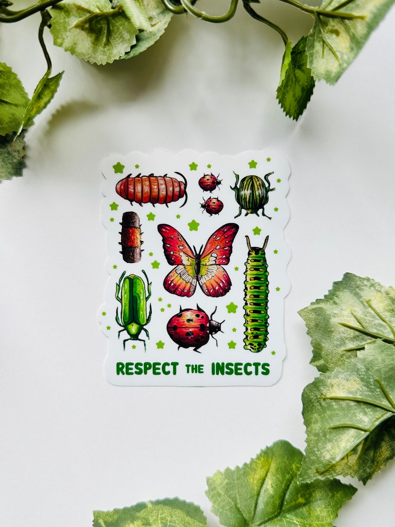 Respect the Insects Sticker - Environmental Awareness and Conservation ...