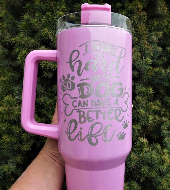 I just want all the Dogs - 40oz Tumbler with Handle