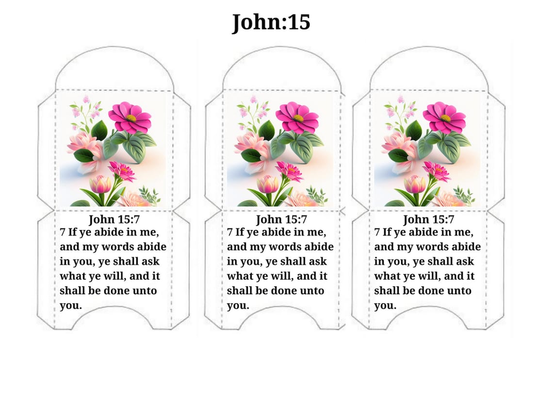 Bible Scripture Tea Bag Wrapper | Printable Tea Bag Wrapper | Printable ...