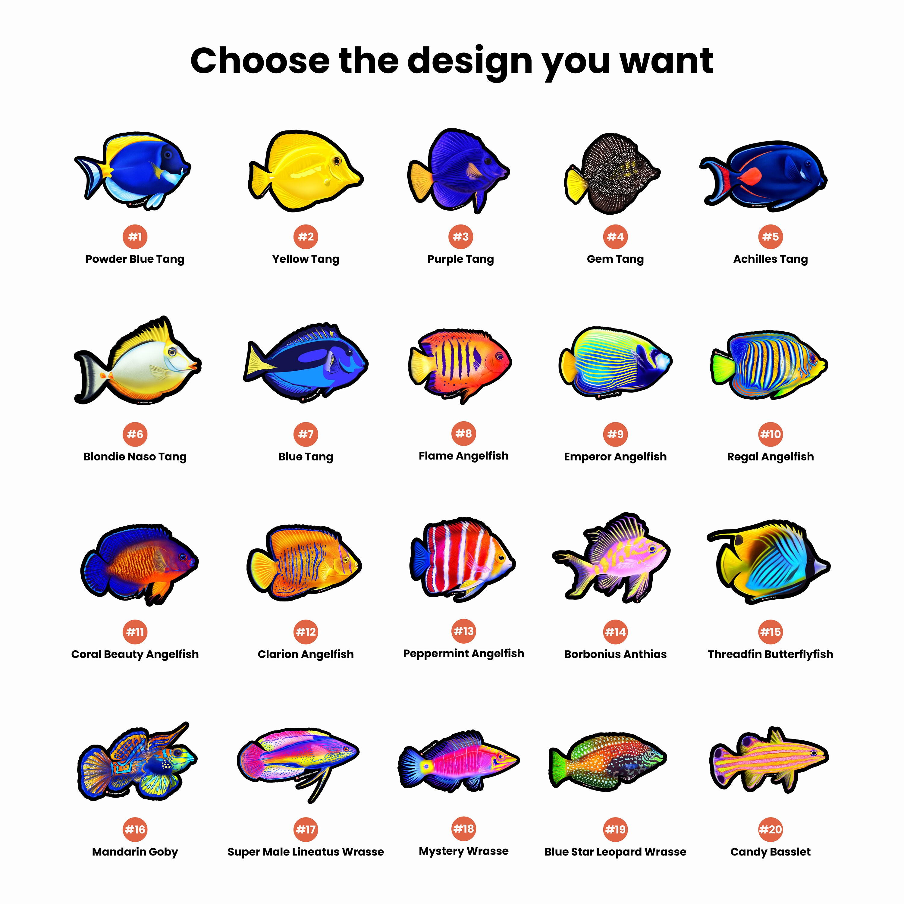 Life Fish Sticker Holographic Aquarium Fish & Coral Reef Stickers | Clownfish, Nemo ...
