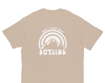 Let's Take This Outside Camping Glamping Nature Lover Outdoor Enthusiast Tshirt