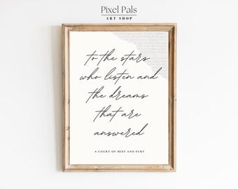 ACOTAR Quote Print, Velaris Decor, ACOMAF Poster, Sarah J. Maas Gift, Fantasy Bookish Download
