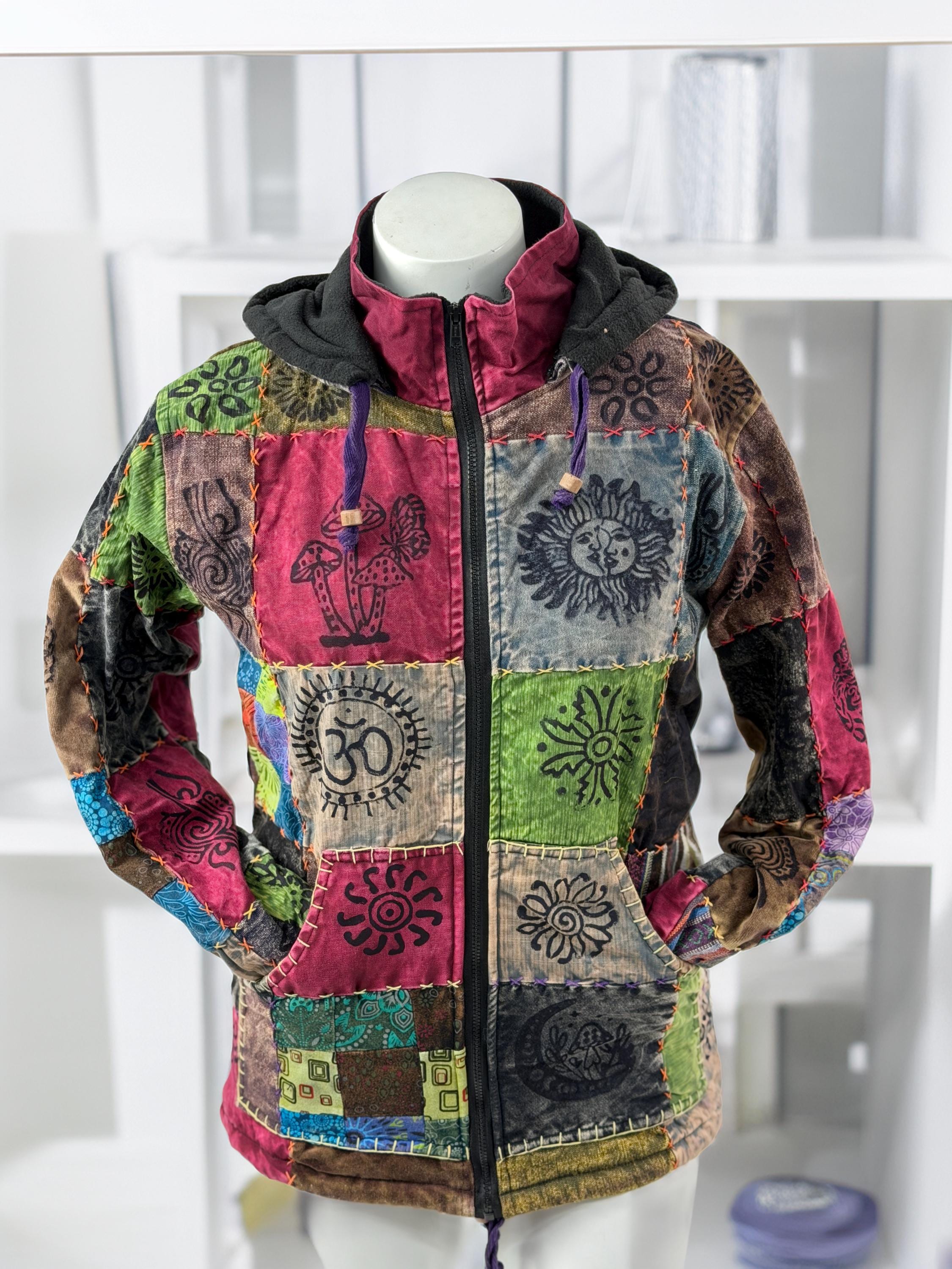 Wool hand-knitted fleece lined Jacket -Free shipping – Shangri-La Crafts and Gifts