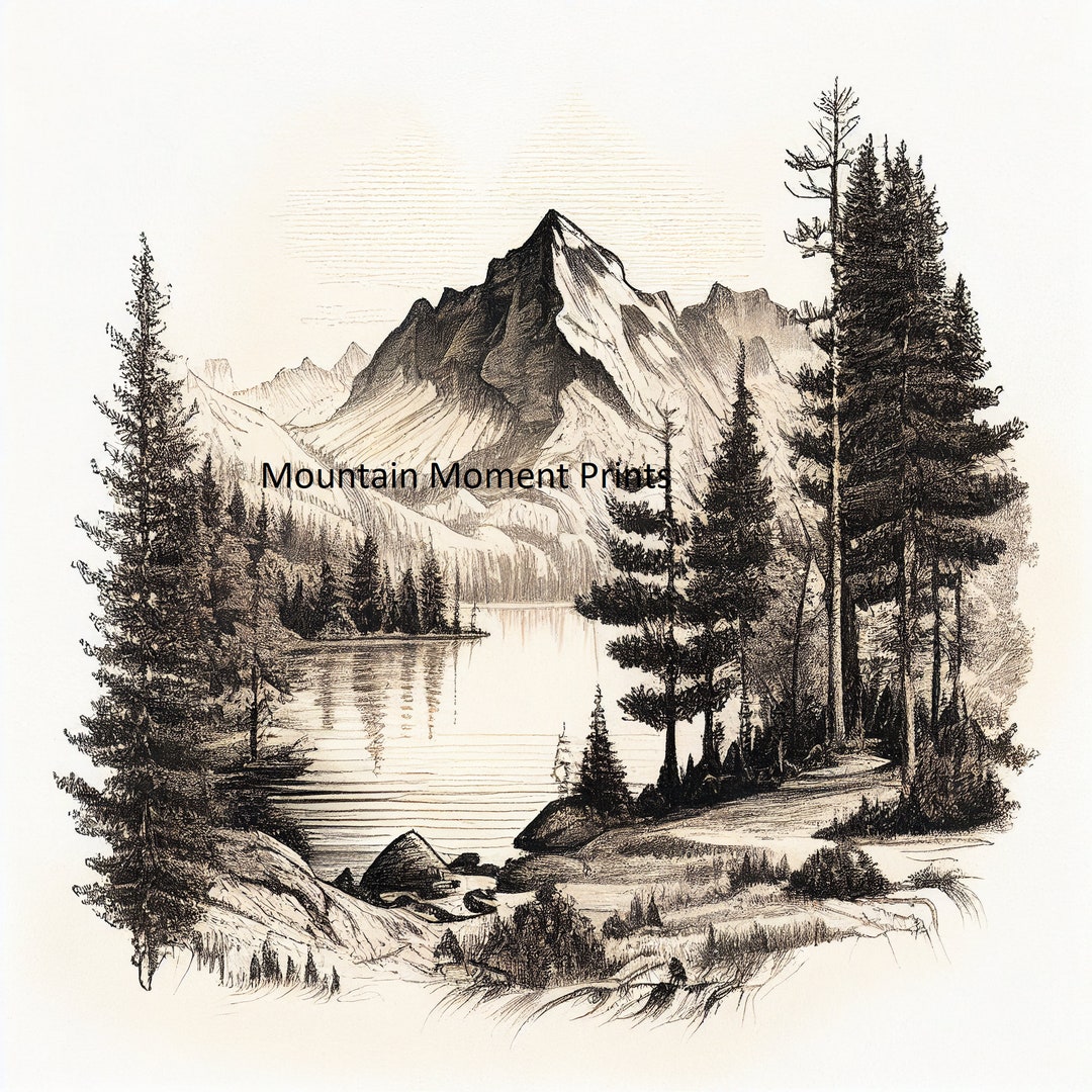 絵画 Mountain Landscape Amazon.com: AE Mountain Landscape Scenery Canvas Wall Art