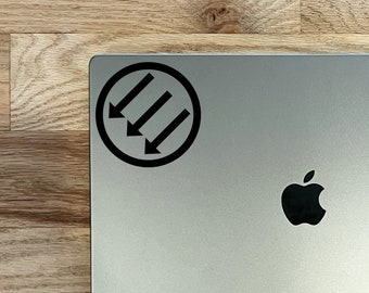 3 Arrows Sticker in Various Colors and Sizes